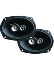 Planet Audio TQ693 6 x 9-Inch 3-Way Poly Injection Cone Speaker System (Black)