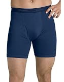 Hanes Classics Men's 4-Pack Multi-Color Boxer Brief Underwear, Slate Heather/Blue Stone/Scuba Blue Heather/Federal Blue, Medium