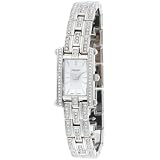Pulsar Ladies Swarovski Crystal Jeweled Stainless Steel Silver Dial Watch #PEGE23 by Pulsar
