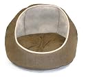 JLA Faux Suede Hooded Kitty Hutch, Brown