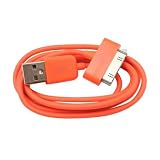 Jazooli USB Charge & Sync Dock Connector Cable For All Apple iPads - Orange Jazooli USB Charge & Sync Dock Connector Cable For All Apple iPads - Orange