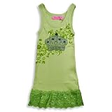 Haven Girl - Girls Ribbed Crown Tank, Green