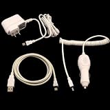 Value Pack (3 pieces) Chargers and Data Cable Kit for NEW Creative the 'ZEN' / Zen Micro Photo / Zen Micro / Zen Neeon / Muvo Slim / XMOD