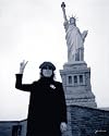 John Lennon Poster ~ Peace Sign at Statue of Liberty ~ by Photographer Bob Gruen ~ 24x36"