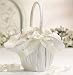 9.5" Satin Flower Girl Basket - Ivory Color