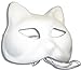 RedSkyTrader Mens Paper Mache Cat Arts and Craft Mask One Size Fits Most White