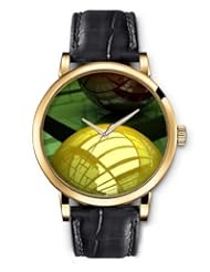 SPRAWL Aanalog Fashion Series Gold Ladies Watches of Genuine Black Leather Strap,Unique Wrist Watch for Women Girls Designed with Color Metallic Spheres