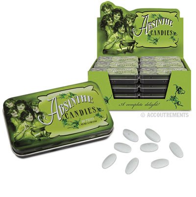 80 Anise Absinthe Flavored Candies Candy in Tin