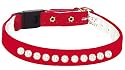 Pet Supply Imports - Red Velveteen Jeweled Break Away Cat Collars Siz 10