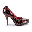 Blood Splatter Shoe Theatre Costumes Shoes Black Red