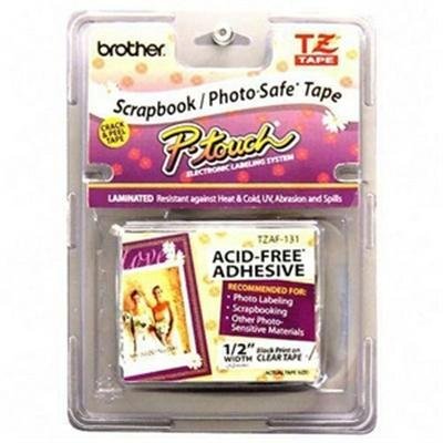 New Brother International Adhesive Laminated Tape Ideal For Photos And Scrapbooks Acid-Free White