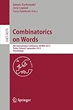 Combinatorics on words : 9th international conference, WORDS 2013, Turku, Finland, September 16-20, 2013, proceedings