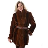 Cedric's Luxe Collection Fox Fur Trim Rex Rabbit Fur Stroller Jacket
