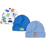 Lamaze 3 Pack Caps, Blue, 0-6 Months