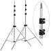 Adorama Set-of-2 Pro 10' Air Cushioned Light Stand -5/8 top stud with 1/4-20 screw thread