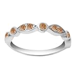 10k White Gold Brown Diamond Ring (1/3 cttw)