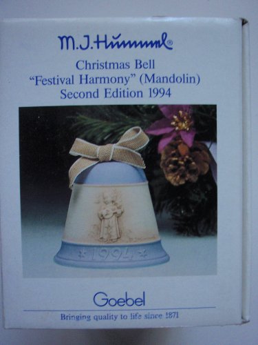 Hummel Goebel: 1994 Hummel Christmas Bell Ornament – “Festival Harmony” Mandolin (2nd Edition)