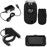 iNcido Brand LG Revere VN150 Combo Rubber Black Protective Case Faceplate C ....