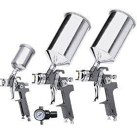 Vaper Titan 4-Pc. HVLP Triple Setup Paint Spray Gun Kit - Model# 19220 by Vaper
