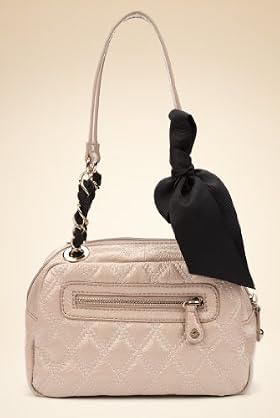 Double Handle Bow Chain Grab Handbag