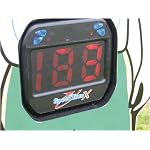 Showing digital display of speed of ball kick