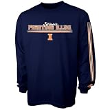 Adidas Illinois Fighting Illini Navy Blue Team Vision Long Sleeve T-shirt
