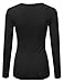 JJ Perfection Women's Long Sleeve Scoop Neck Top T-Shirt