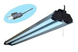 Precision Products SL2-SS Plus 120-Volt 48-Inch Shop Light with 7-Inch Reflector, Stainless Steel Powder Coat