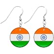 India Flag Earrings