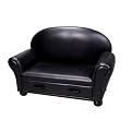 - Childs Uphlstrd Couch w/ Drwr-Blk