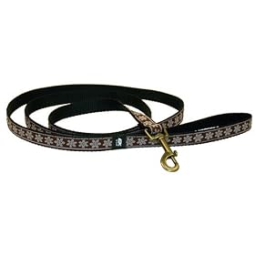 EK Ekcessories 10751C-D73-AM Designer Lit'l Yapper 6' Pink Flower Dog Leash