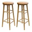 Two 30-Inch Swivel Seat Barstools in Natural Finish By Winsome Furniture