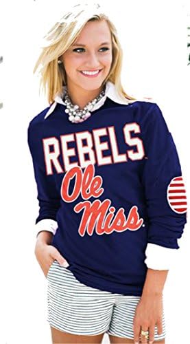 GAME DAY ELBOW PATH TEE - NAVY - (OLE MISS) (LG)
