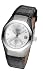 Accurist GM301 Stainless steel silverdial leather strap watch