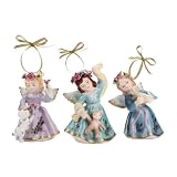 Royal Doulton-Royal Albert Old Country Roses Musical Angel Ornaments, Set of 3
