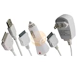 Accessory For ipod Nano 2G/4G/8G Wall+Car Charger+USB