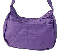 The "Purple Hobo" Leather Purse with Hidden Pocket