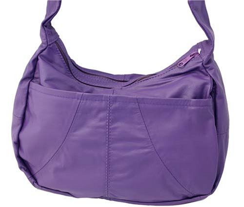 The "Purple Hobo" Leather Purse with Hidden Pocket
