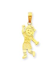 14K Girl Pendant