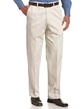 Haggar Mens Work To Weekend Expandable Waist Flat Front Twill Pant,String,40x32