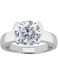 2.00 Ct Round H/I I1 Diamond 18K White Gold Ring