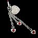 Russ Silver Diamante Heart Mobile Phone Bag Charm 909 Russ Silver Diamante Heart Mobile Phone Bag Charm 909