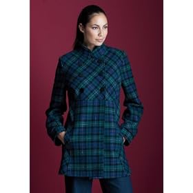 Jessica London Plus Size Plaid Coat