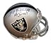 Fred Biletnikoff Autographed/Hand Signed Oakland Raiders Mini Helmet with SB XI MVP Inscription