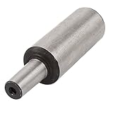 uxcell　ドリルチャックアーバー　モールステーパストレートシャンク　合金　シルバートーン　70mm長