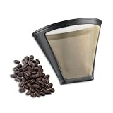 Cuisinart GTF-4 Gold Tone Filter for Cuisinart 4-Cup Coffeemakers, Gold/Black