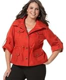 AK Anne Klein Plus Size Cropped Anorak Jacket