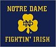 Notre Dame 60" x 50" Classic Collection Blanket