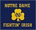 Notre Dame 60" x 50" Classic Collection Blanket