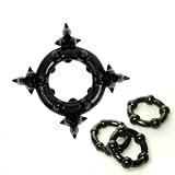Image of Doc Johnson Nuts and Bolts Cock Ring Lug Nut Black Adult Sex Toy Kit